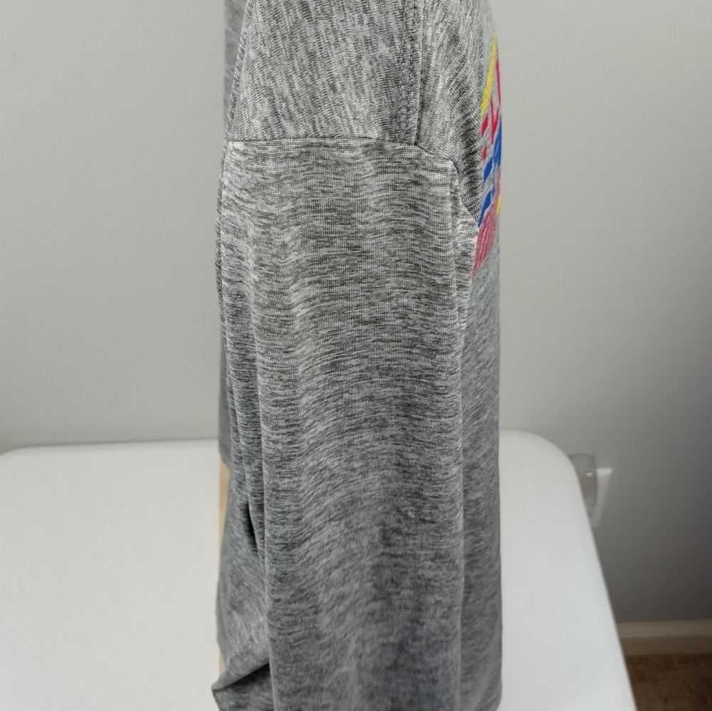 Cleveland Cavaliers Lrg Men Shirt NBA TX3 Cool Long Sleeve Gray Team Logo Shirt - Picture 6 of 12